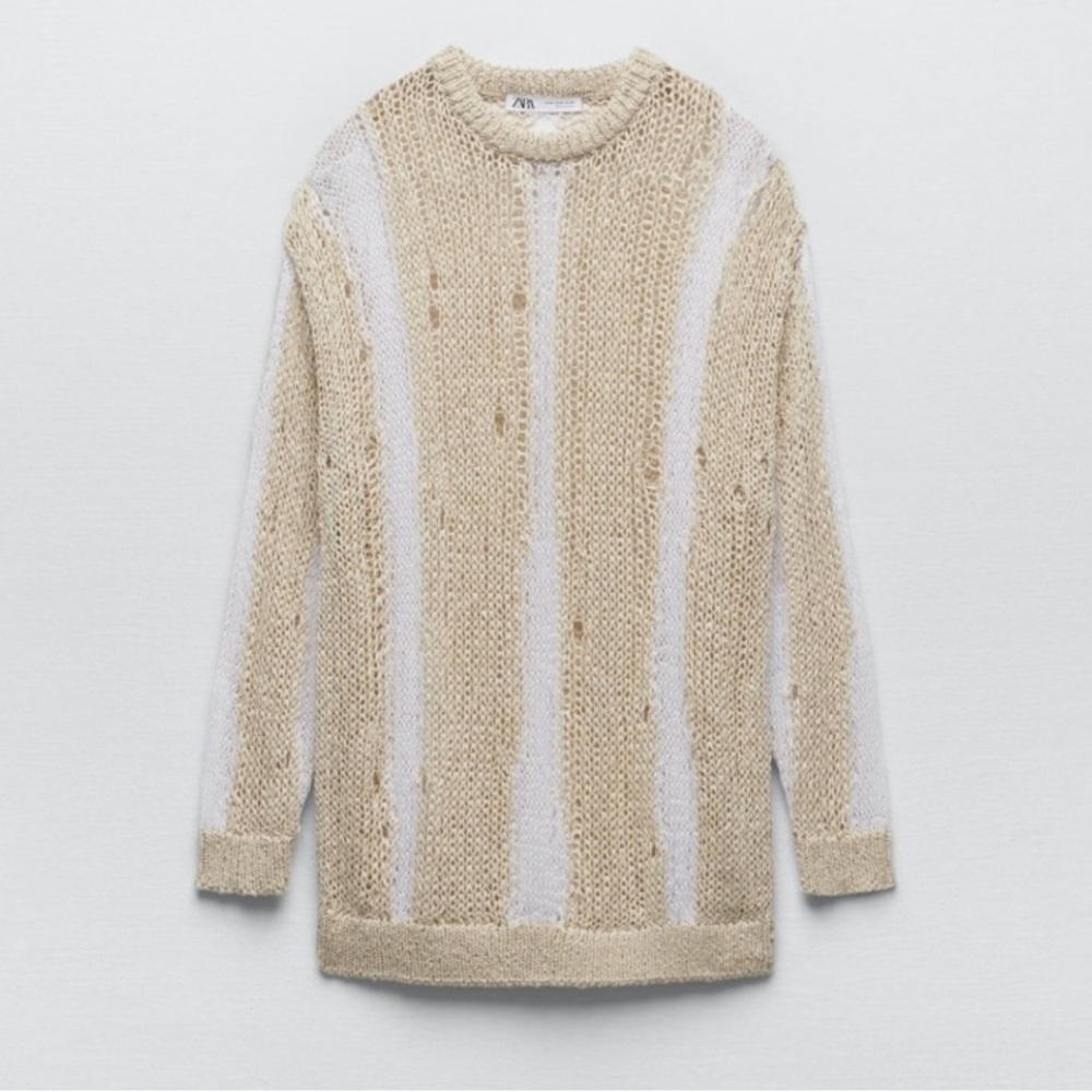 Zara Openwork Knit Sweater - Picture 4 of 8